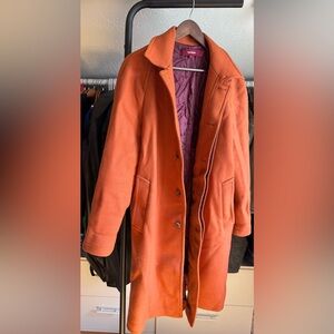 Sies Marjan Vibrant Orange Trench Coat